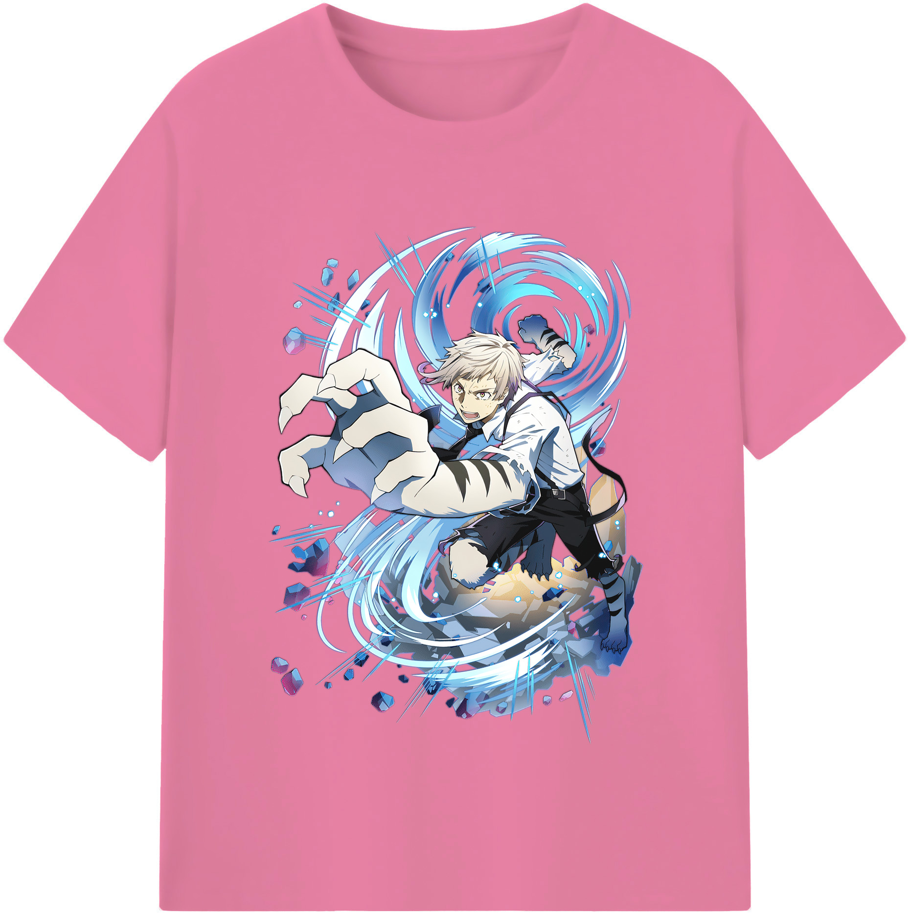 （画像用） 文豪ストレイドッグス Bungo Stray Dogs 綿100％半袖Tシャツ（フロントプリント）